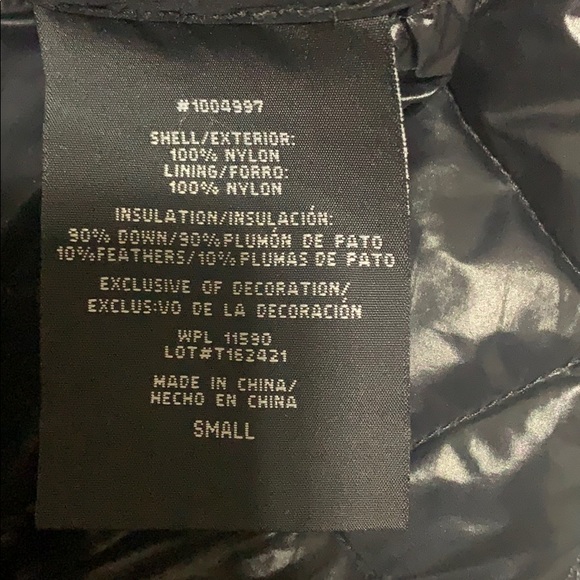 Black quilted lightweight down jacket - Picture 5 of 6